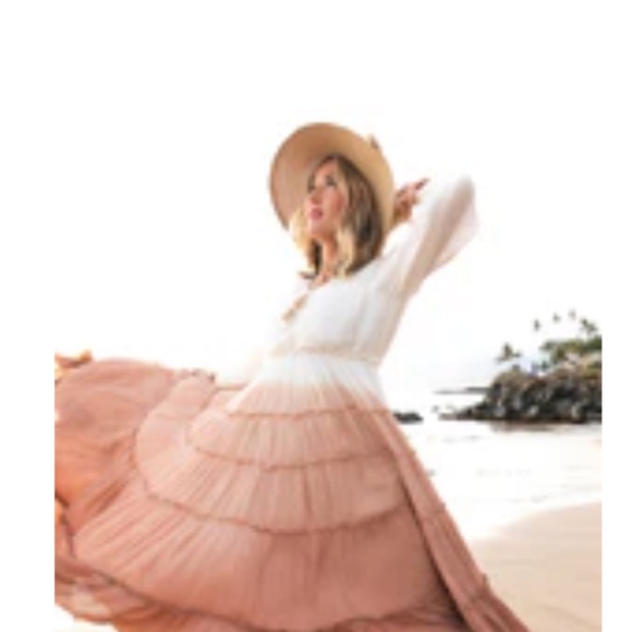 Boho Ombre Maxi Dress Mommy and Me Matching Dresses - Picture 13 of 13